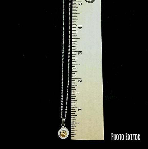 NWOT citrine earring & necklace set - Picture 3 of 7